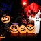 Happy Halloween Inflatable Spoof Ghost Yard Decoration With LED Lights